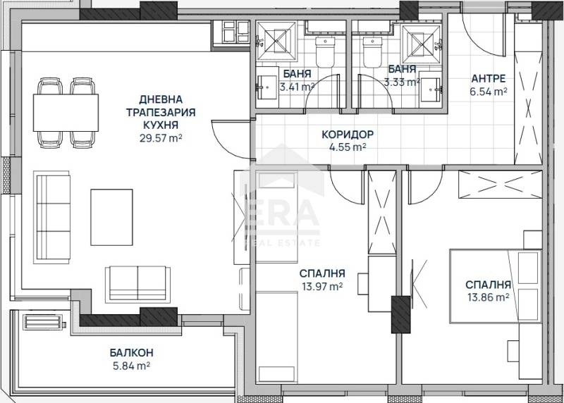 Продава 3-СТАЕН, гр. София, Люлин 2, снимка 3 - Aпартаменти - 48127214