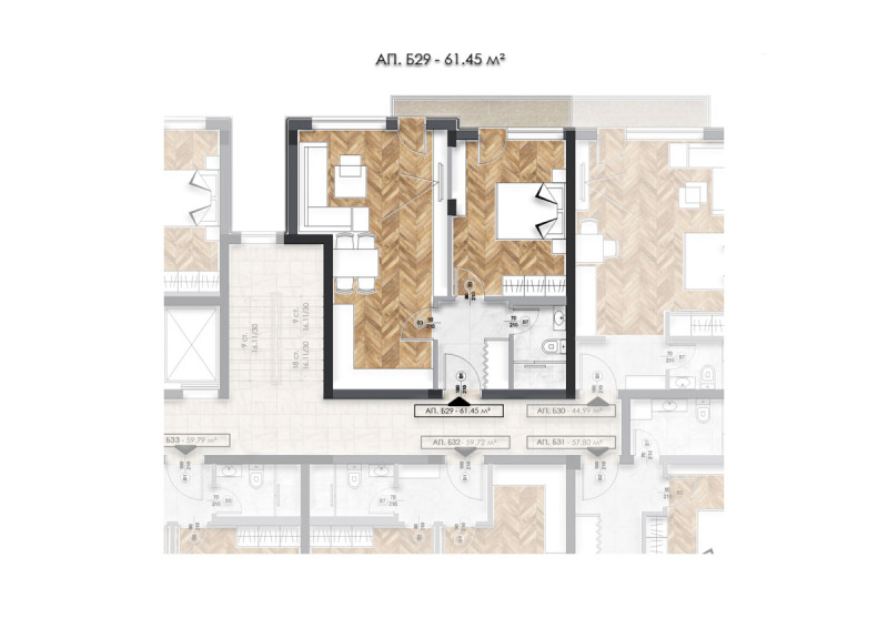 Na prodej  1 ložnice Sofia , Ljulin 6 , 73 m2 | 92144641 - obraz [8]