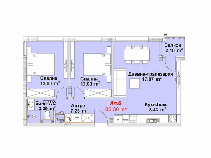 Myytävänä  3 makuuhuonetta Sofia , m-t Gardova glava , 143 neliömetriä | 34357561 - kuva [3]