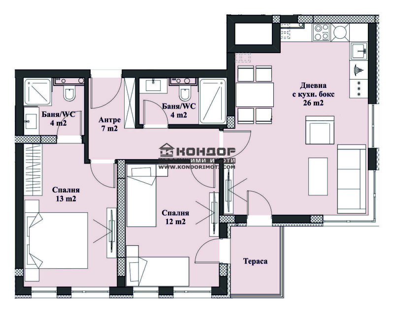 Продава 3-СТАЕН, гр. Пловдив, Христо Смирненски, снимка 4 - Aпартаменти - 47298305