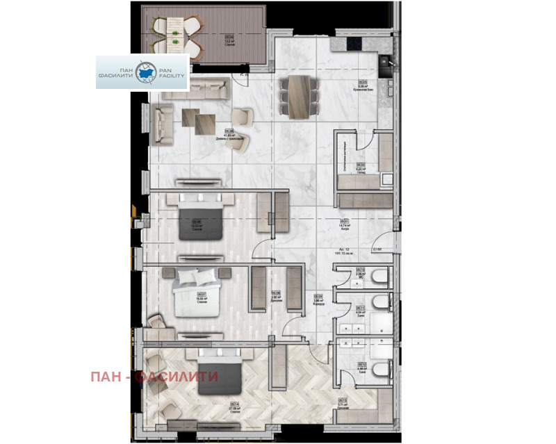 Na sprzedaż  3 sypialnie Sofia , Gorna banja , 214 mkw | 39431706 - obraz [14]