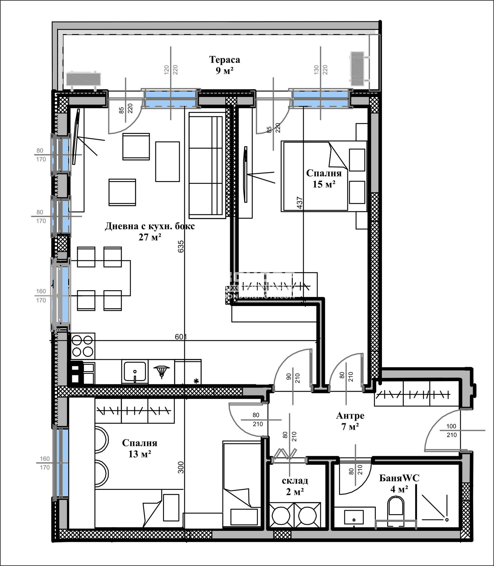 Продава 3-СТАЕН, гр. Пловдив, Кючук Париж, снимка 3 - Апартаменти - 41571754