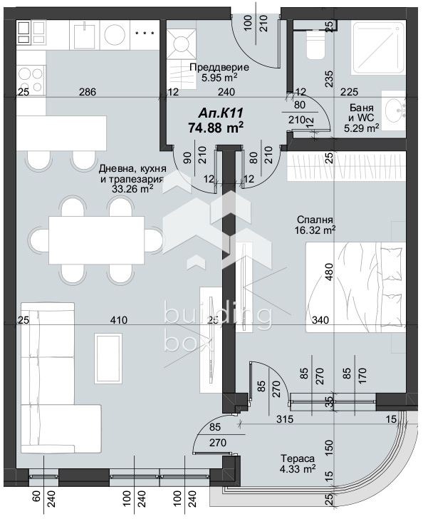 Продава 2-СТАЕН, гр. Пловдив, Тракия, снимка 2 - Апартаменти - 56655801