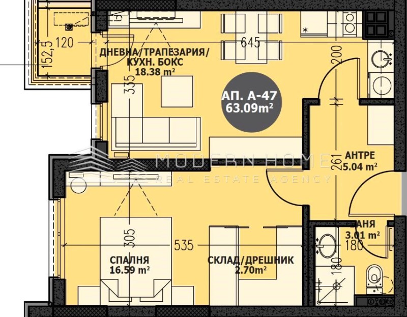 Продава 2-СТАЕН, гр. София, Малинова долина, снимка 12 - Aпартаменти - 48718365