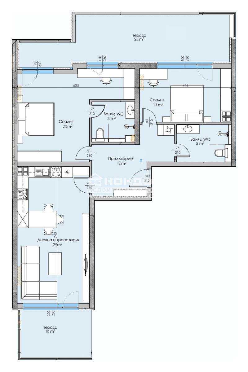 En venta  2 dormitorios Plovdiv , Karshiyaka , 168 metros cuadrados | 86347826 - imagen [4]