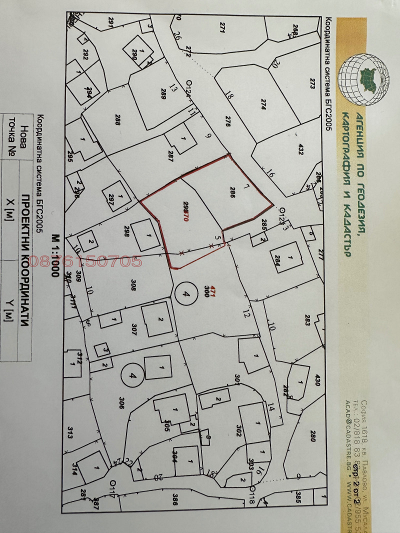 Продава ПАРЦЕЛ, гр. Копривщица, област София област