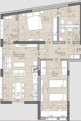 2 slaapkamers Podujane, Sofia 4