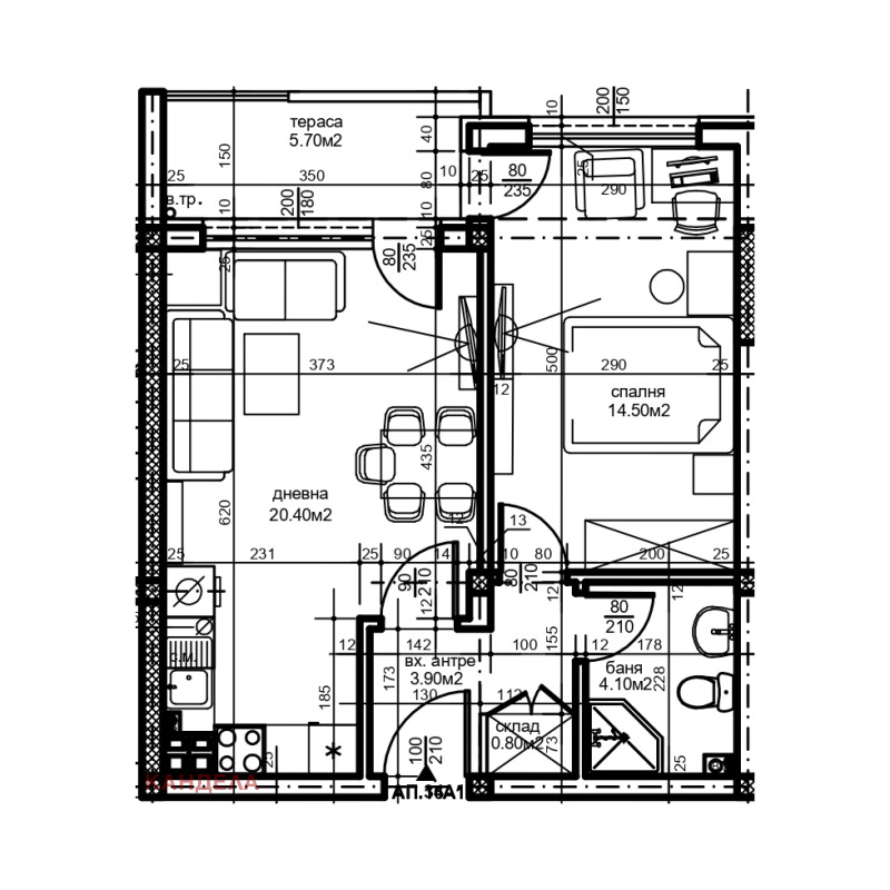 Продава  2-стаен град Пловдив , Кючук Париж , 65 кв.м | 49828800 - изображение [2]