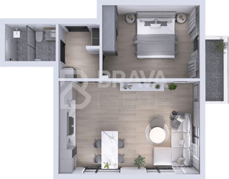 À venda  1 quarto Plovdiv , Iujen , 74 m² | 18032040 - imagem [11]
