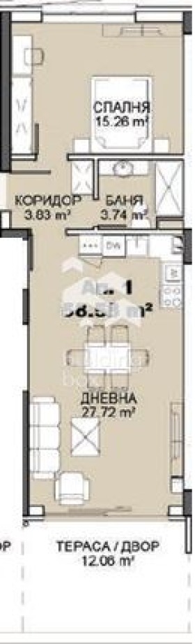 Продава 2-СТАЕН, гр. София, м-т Гърдова глава, снимка 3 - Апартаменти - 55887525