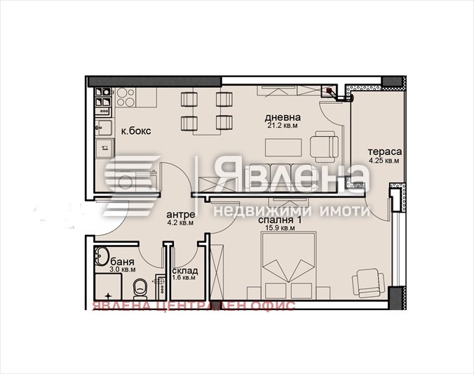 Продава 2-СТАЕН, гр. София, Витоша, снимка 2 - Апартаменти - 56367170