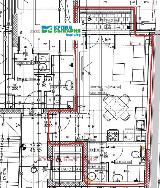 Продава 1-СТАЕН, гр. Варна, Колхозен пазар, снимка 4 - Апартаменти - 53980544