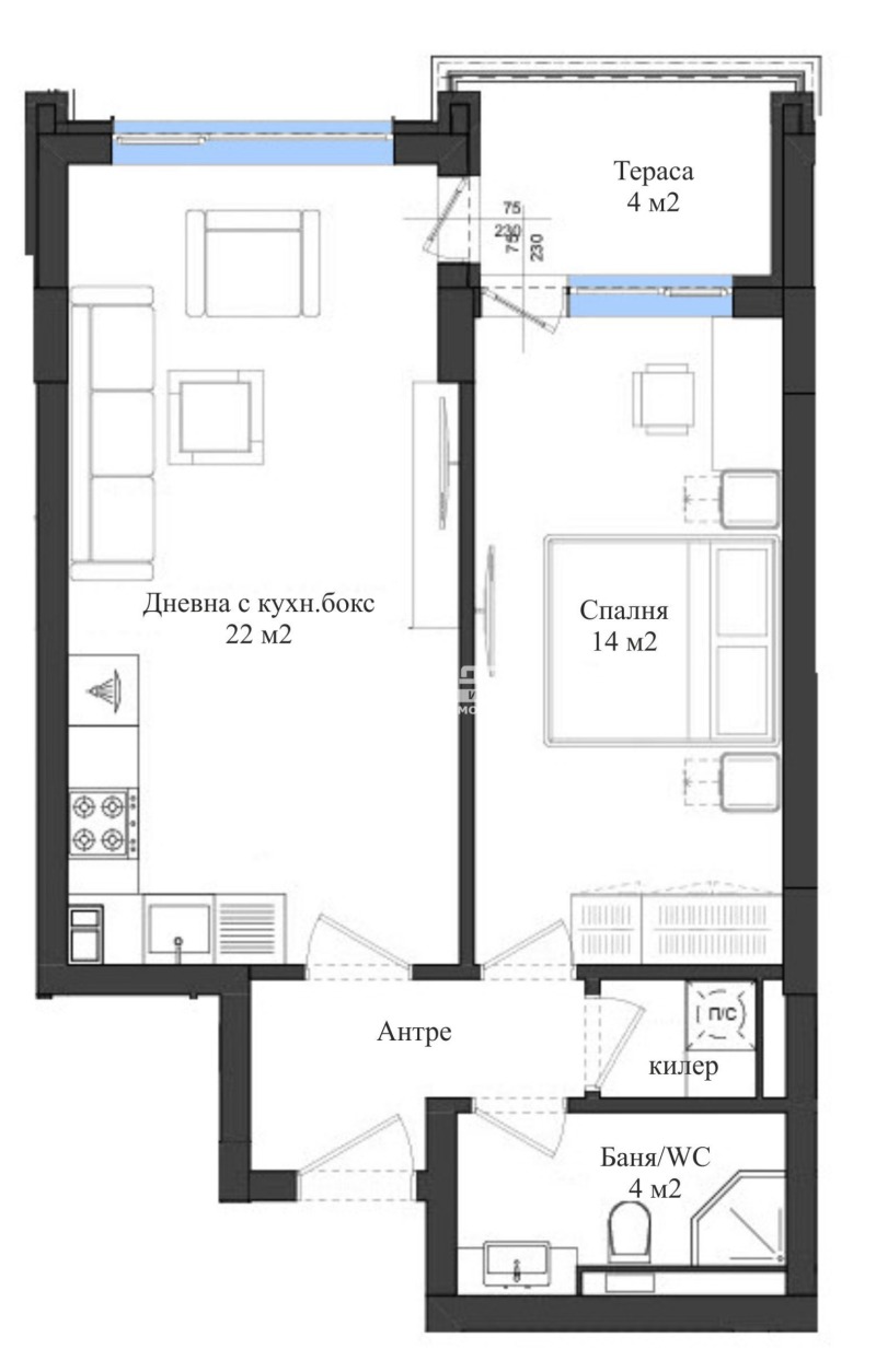 Продава 2-СТАЕН, гр. Пловдив, Кършияка, снимка 1 - Aпартаменти - 47697633