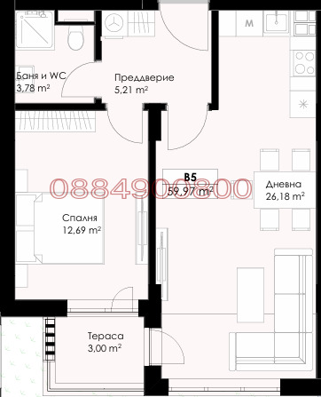 Продава 2-СТАЕН, гр. Пловдив, Христо Смирненски, снимка 4 - Апартаменти - 54466224
