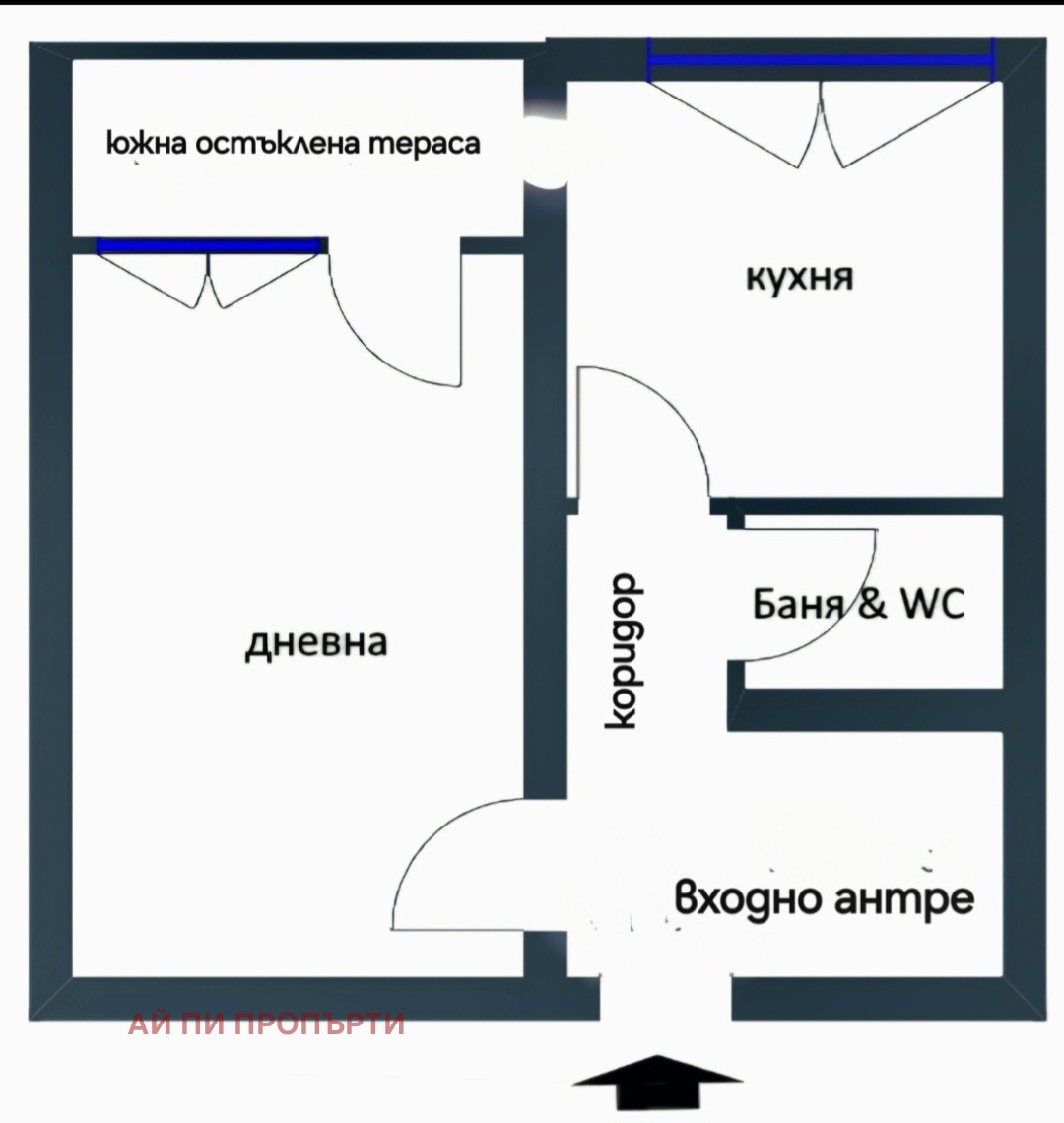 Продава 1-СТАЕН, гр. София, Обеля 2, снимка 13 - Апартаменти - 55541633