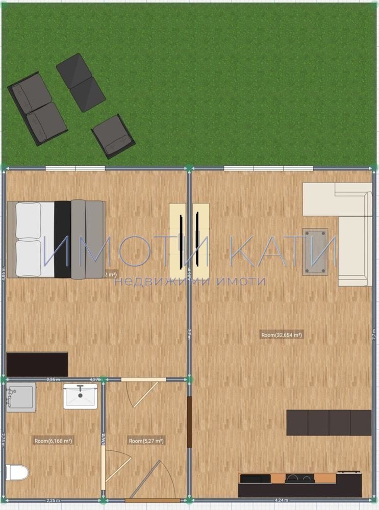 À venda  1 quarto Sofia , Malinova dolina , 78 m² | 97938080 - imagem [3]