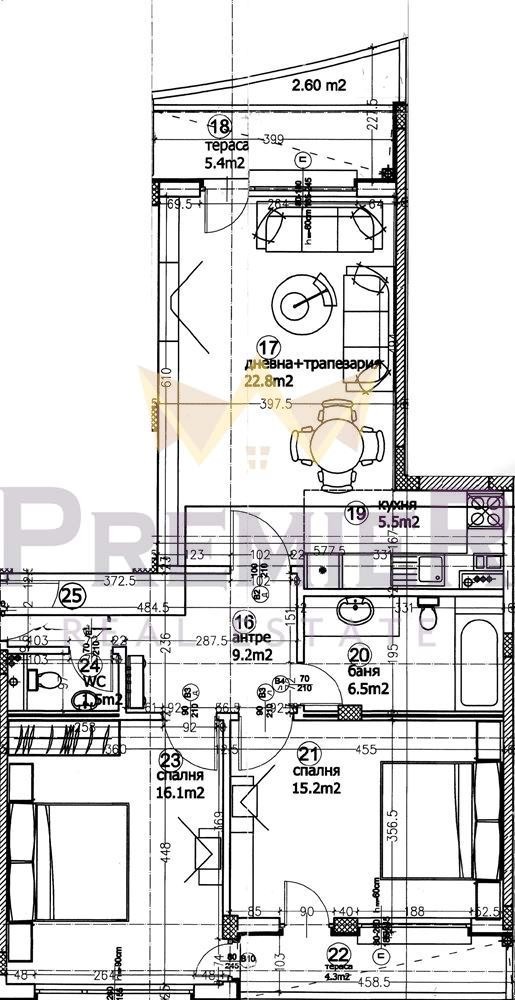 Zu verkaufen  2 Schlafzimmer Sofia , Krastowa wada , 122 qm | 75483231 - Bild [2]