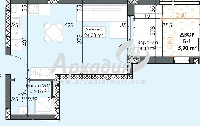 Продава 1-СТАЕН, гр. Пловдив, Тракия, снимка 2 - Aпартаменти - 48063982