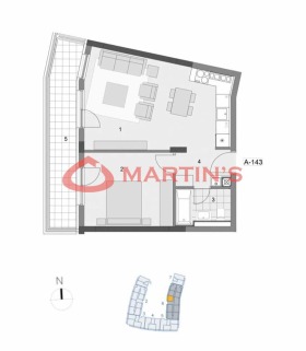 2-стаен град София, Манастирски ливади 7