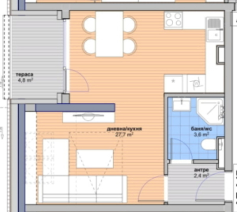 Продава  1-стаен град София , Малинова долина , 56 кв.м | 88203127 - изображение [6]