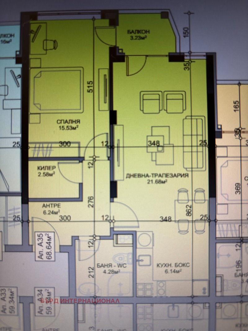 Till salu  1 sovrum Sofia , Studentski grad , 71 kvm | 23204582 - bild [2]