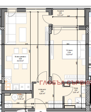 Продава 2-СТАЕН, гр. София, Зона Б-5, снимка 2 - Aпартаменти - 48353841