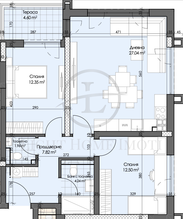 Продава 3-СТАЕН, гр. Пловдив, Гагарин, снимка 4 - Aпартаменти - 49302332