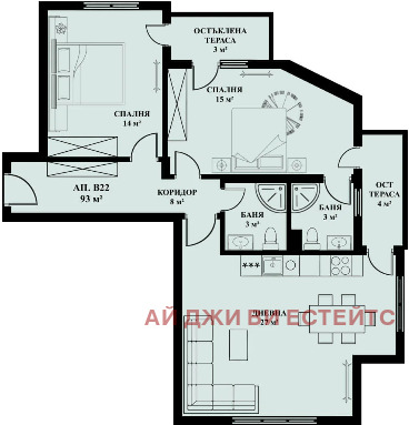 Na prodej  2 ložnice Sofia , Ljulin 5 , 113 m2 | 21839774