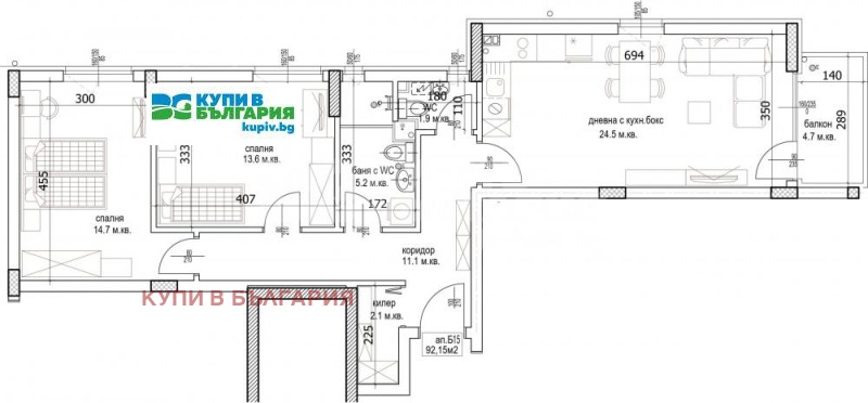 In vendita  2 camere da letto Varna , Kajsieva gradina , 108 mq | 84994572 - Immagine [8]