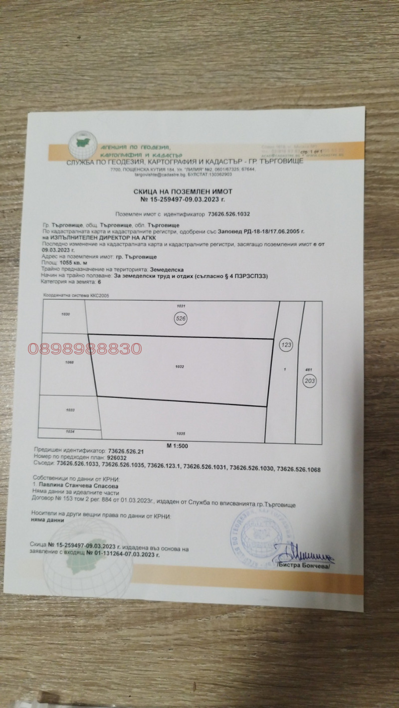 Продава ПАРЦЕЛ, с. Разбойна, област Търговище