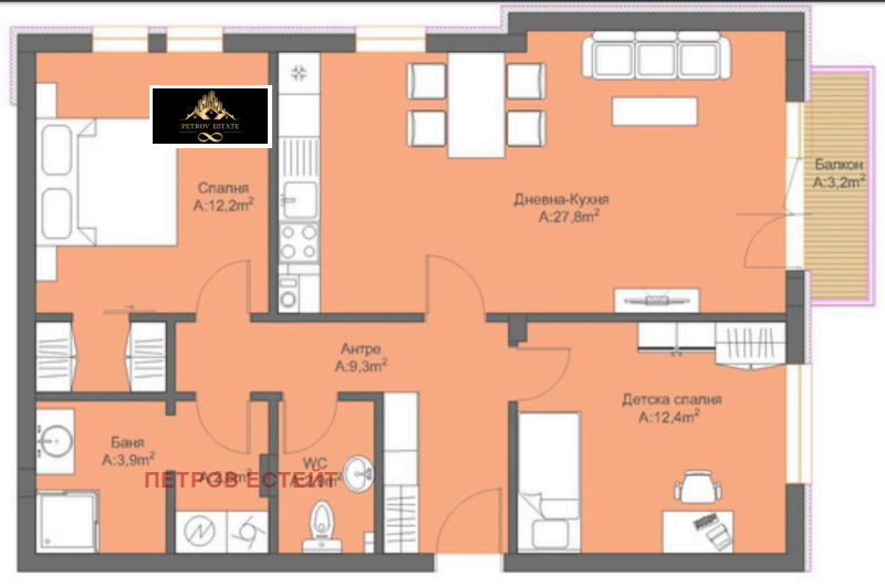 Продава 3-СТАЕН, гр. Велинград, област Пазарджик, снимка 2 - Aпартаменти - 49428112