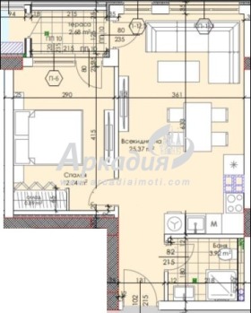 1 chambre Trakiya, Plovdiv