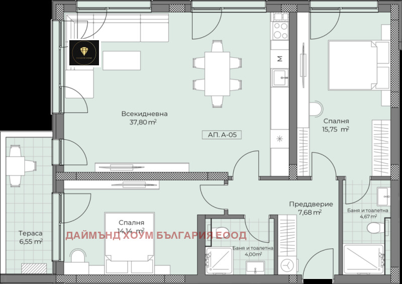 Продава 3-СТАЕН, гр. Пловдив, Остромила, снимка 2 - Aпартаменти - 48763549