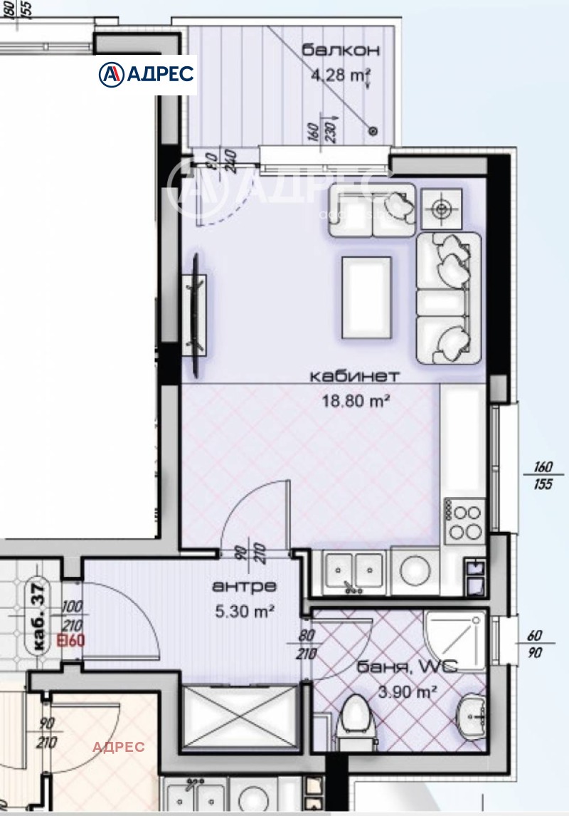 À vendre  1 chambre Varna , Vladislav Varnentchik 1 , 50 m² | 96314537 - image [4]