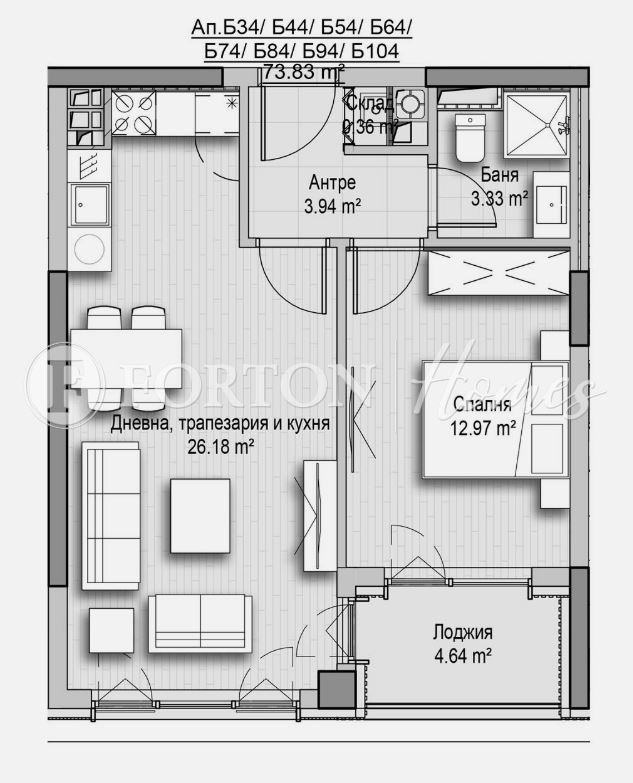 Na prodej  1 ložnice Sofia , Vitoša , 74 m2 | 51712099 - obraz [7]