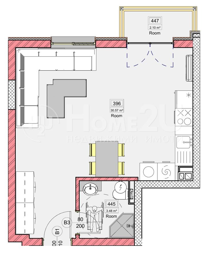 На продаж  Студія Варна , Виница , 48 кв.м | 33429308 - зображення [2]