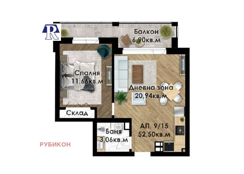 Продава 2-СТАЕН, гр. Пловдив, Беломорски, снимка 1 - Aпартаменти - 47687006