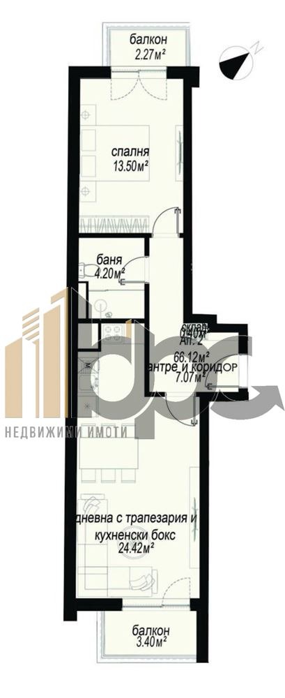 Продава 2-СТАЕН, гр. София, Център, снимка 2 - Апартаменти - 50446359