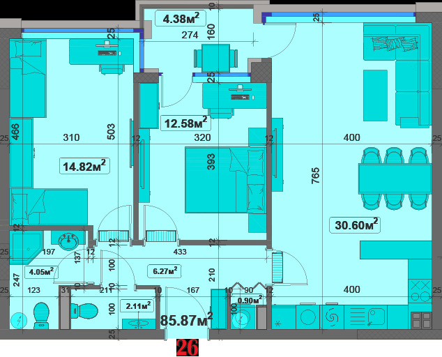 À venda  2 quartos Varna , Tchaika , 104 m² | 50619428 - imagem [2]