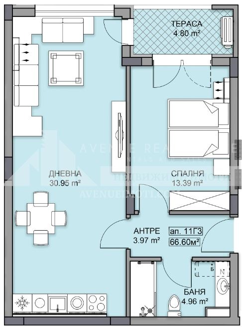 En venta  1 dormitorio Plovdiv , Gagarin , 79 metros cuadrados | 14718419 - imagen [2]