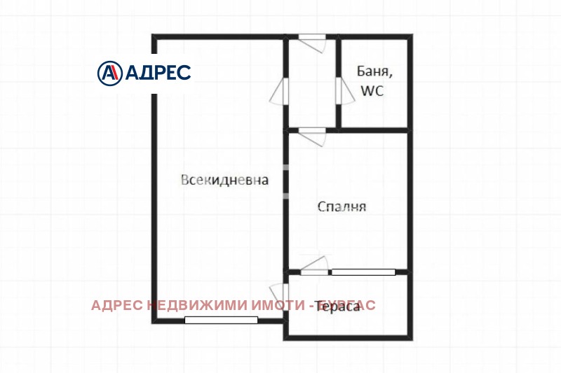 На продаж  1 спальня Бургас , Меден рудник - зона А , 50 кв.м | 64504621 - зображення [3]