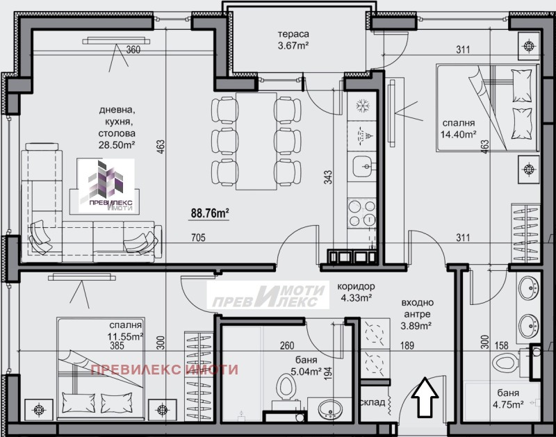 Продава 3-СТАЕН, гр. Пловдив, Христо Смирненски, снимка 1 - Aпартаменти - 47466948