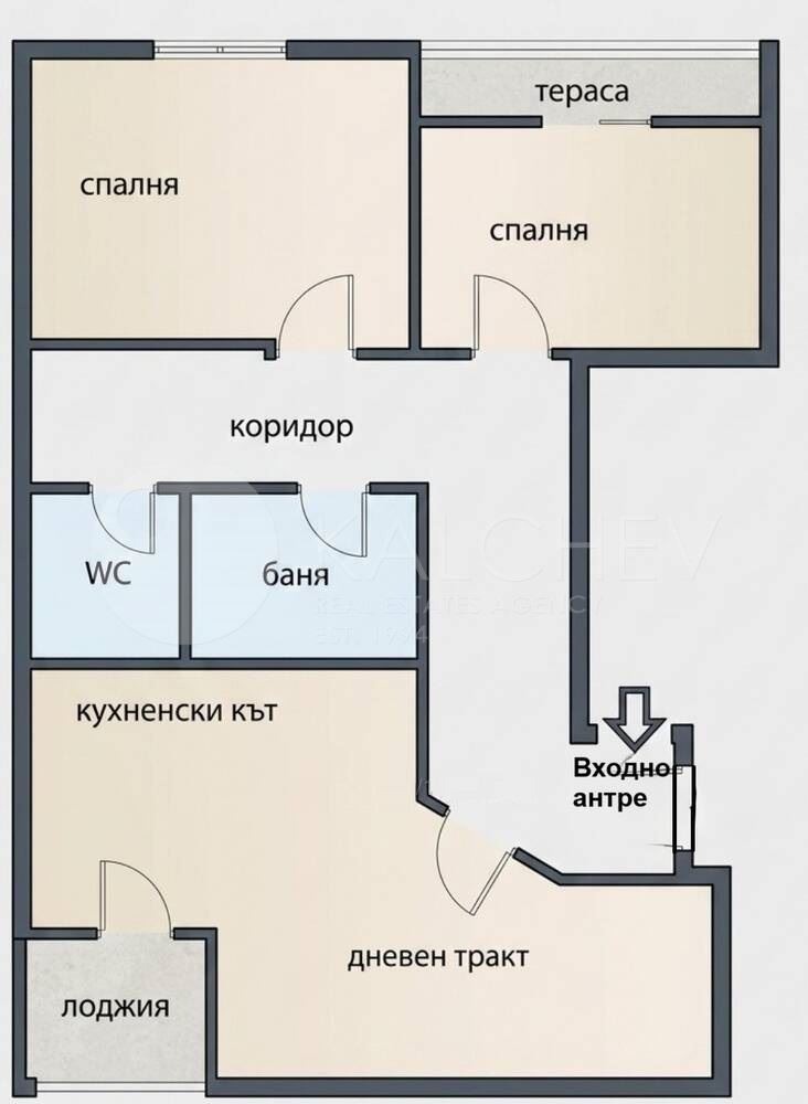 Продава 3-СТАЕН, гр. Варна, Виница, снимка 2 - Апартаменти - 55320903
