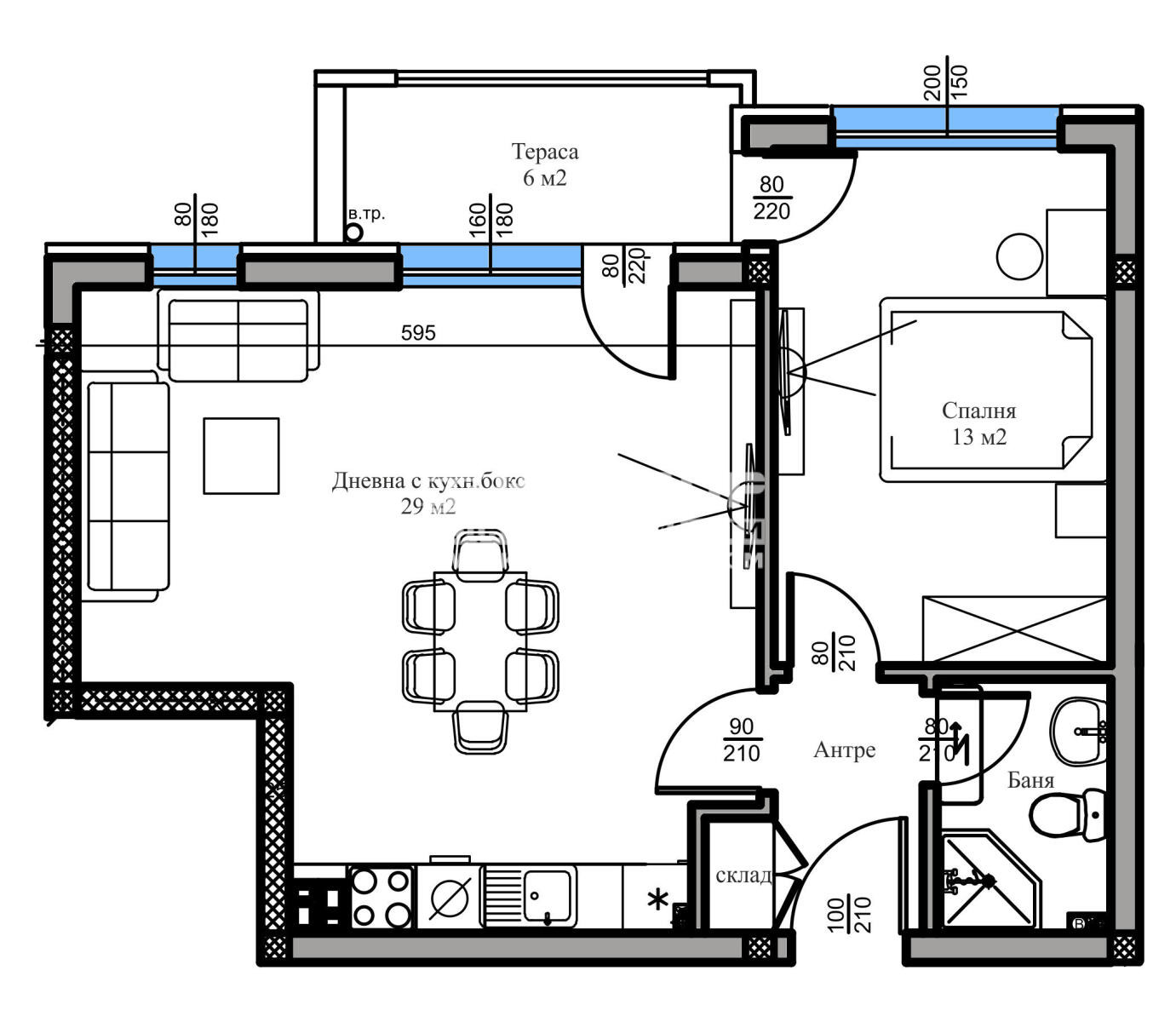 Продава 2-СТАЕН, гр. Пловдив, Беломорски, снимка 3 - Апартаменти - 53884927