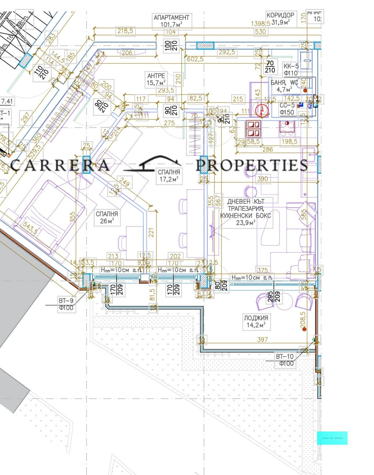 Продава 3-СТАЕН, гр. Варна, к.к. Чайка