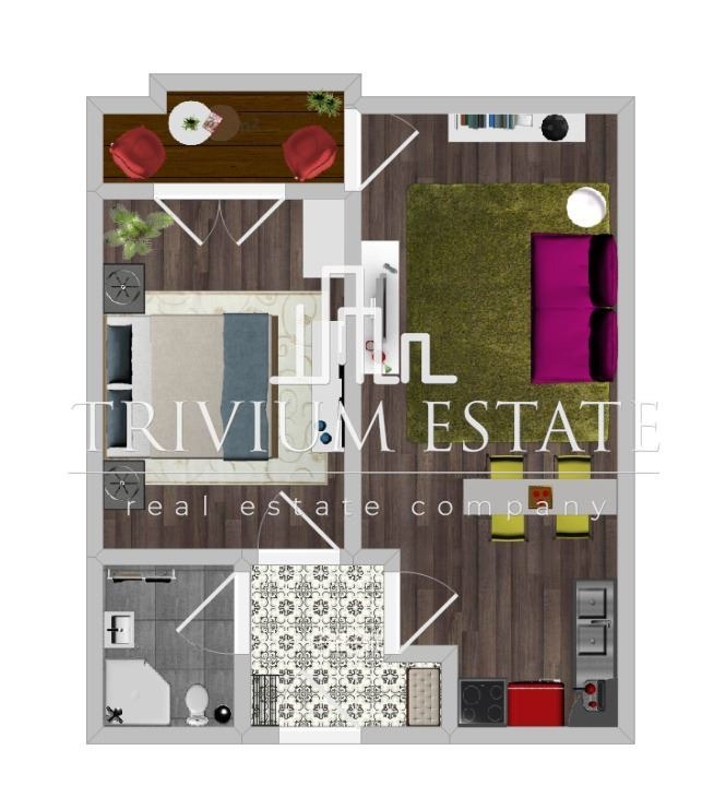 For Sale  1 bedroom Plovdiv , Ostromila , 66 sq.m | 44964654