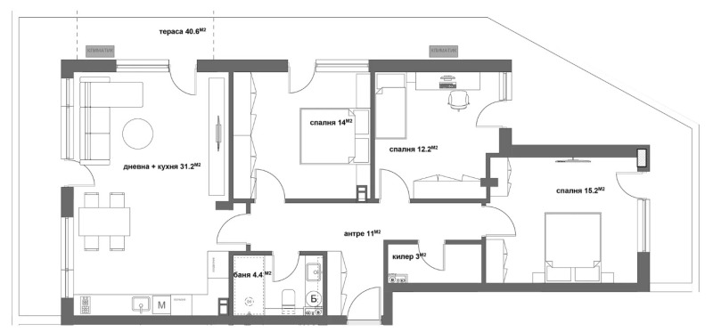 Продава МНОГОСТАЕН в град Стара Загора, Аязмото - 186 кв.м / 278 500 € » 544 698.66 лв., АРАДИС ИМОТИ