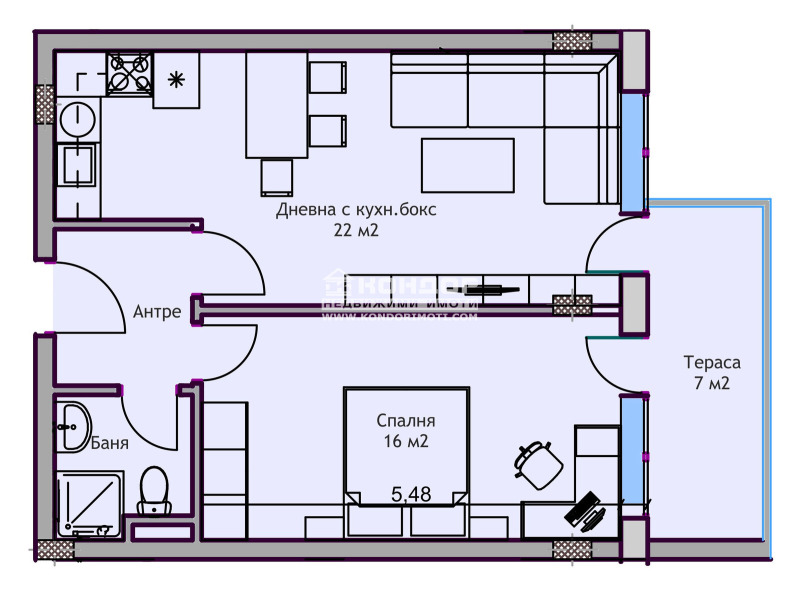 Продава  2-стаен град Пловдив , Кършияка , 69 кв.м | 38994037 - изображение [2]