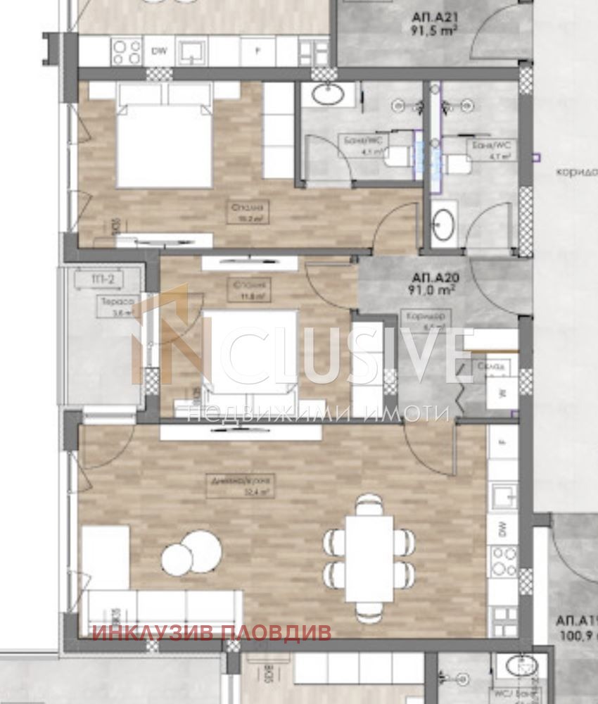 Продава 3-СТАЕН, гр. Пловдив, Кършияка, снимка 2 - Апартаменти - 52201020