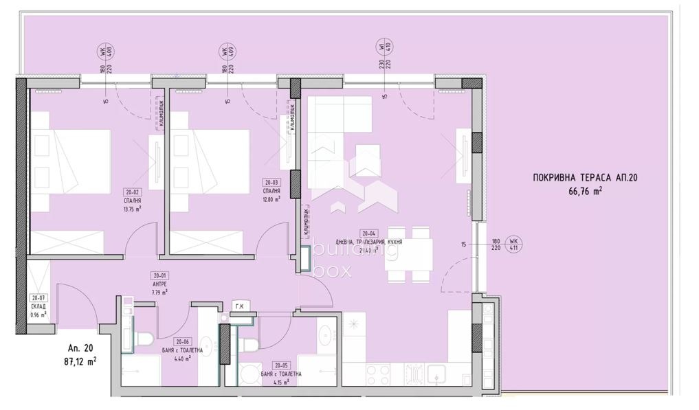 Продава 3-СТАЕН, гр. София, Малинова долина, снимка 13 - Апартаменти - 55924789